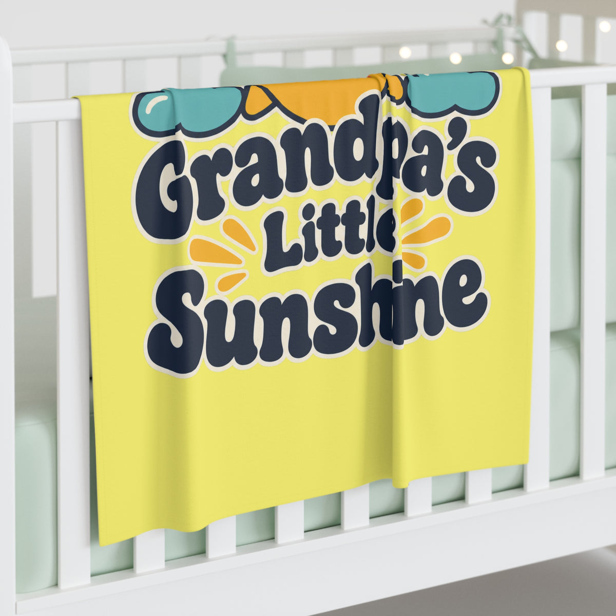 Grandpa’s Little Sunshine Baby Swaddle Blanket