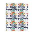 Make Life Sweeter Grandkids Velveteen Plush Blanket