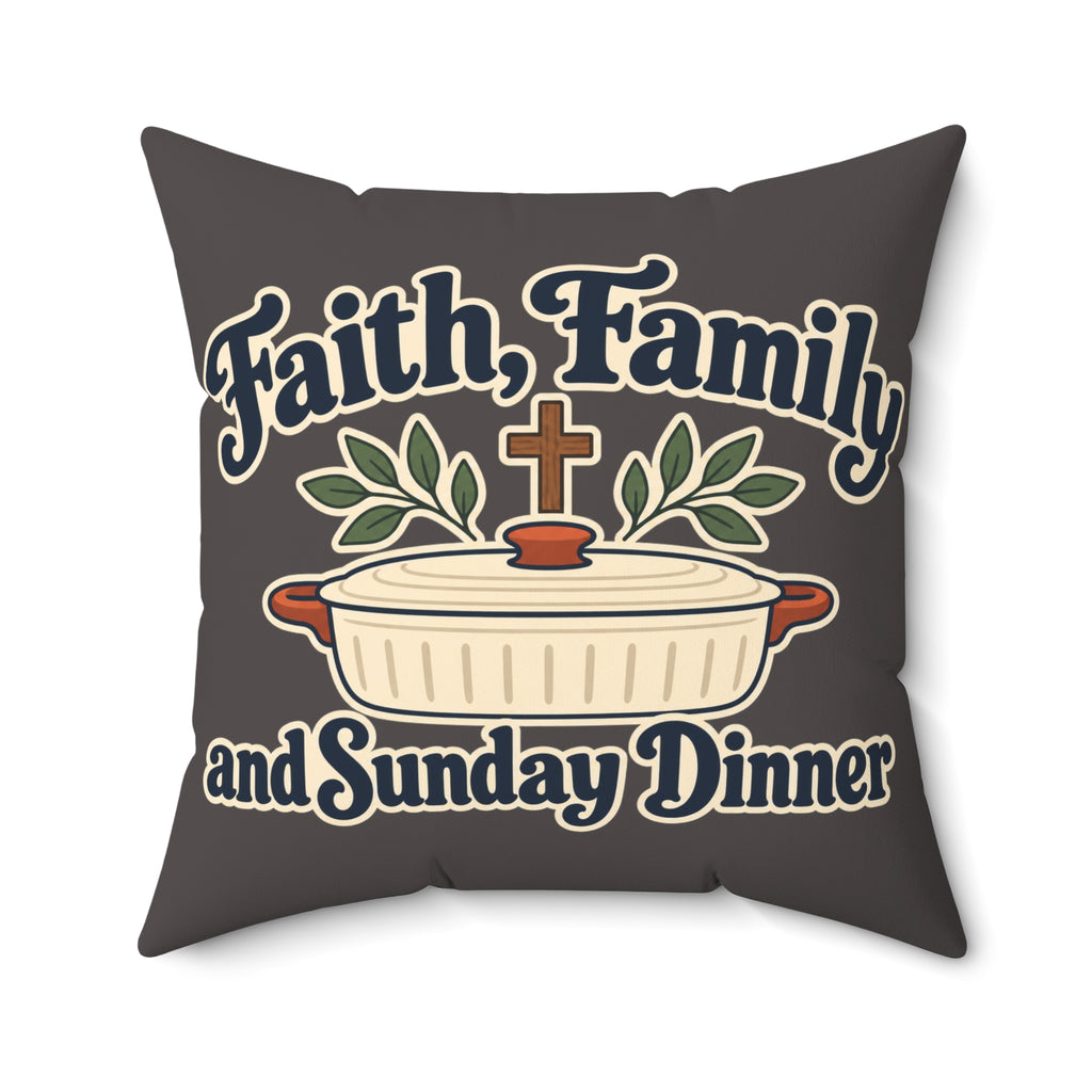 Spun Polyester Square Pillow