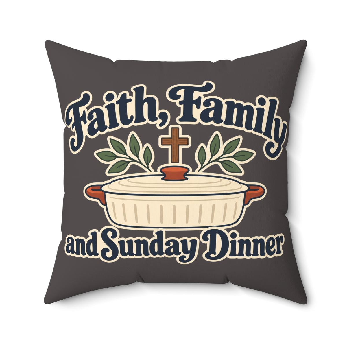 Spun Polyester Square Pillow