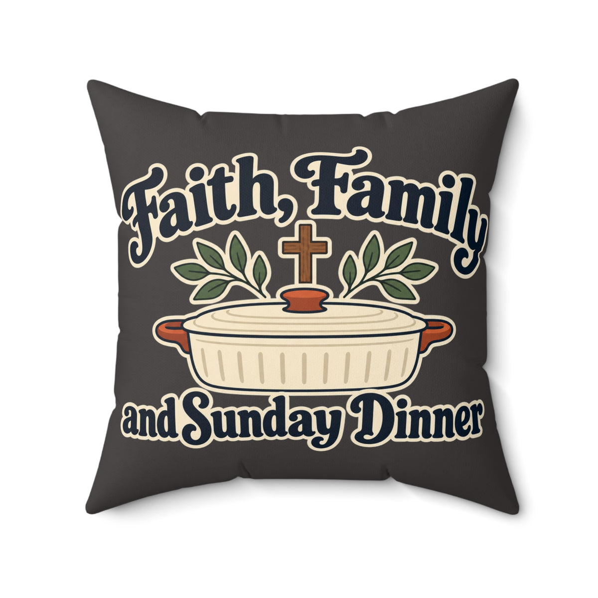 Spun Polyester Square Pillow