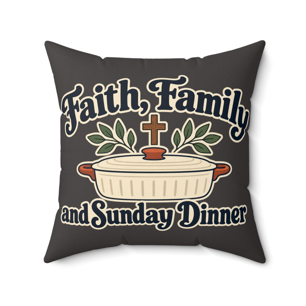 Spun Polyester Square Pillow