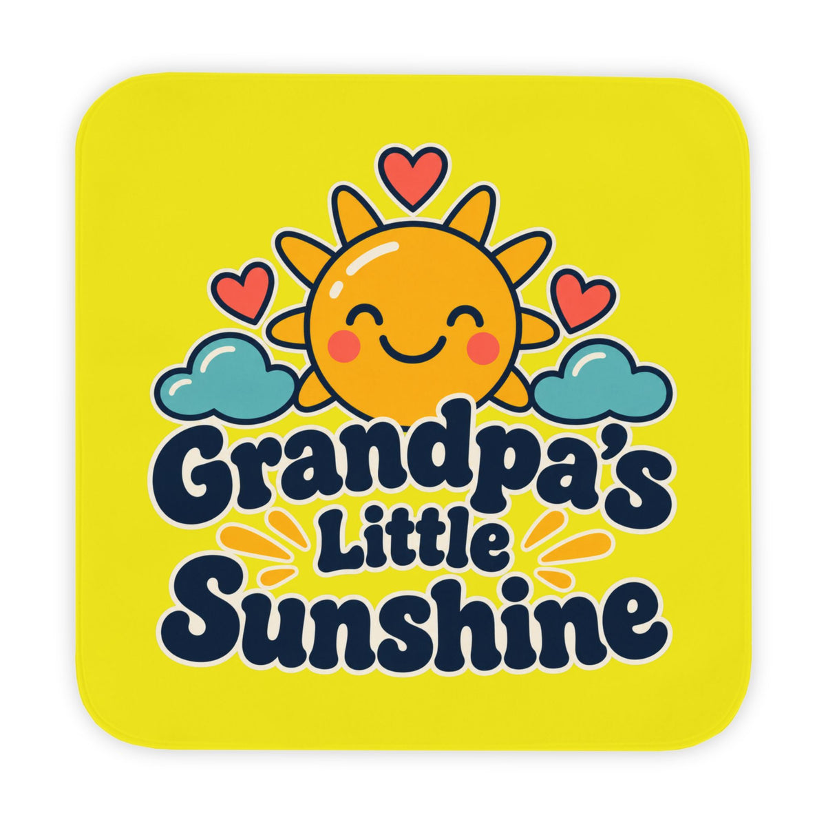 Grandpa’s Little Sunshine Hooded Baby Towel