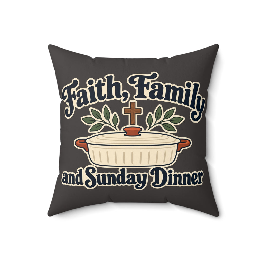 Spun Polyester Square Pillow