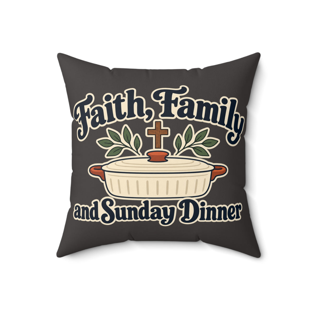 Spun Polyester Square Pillow