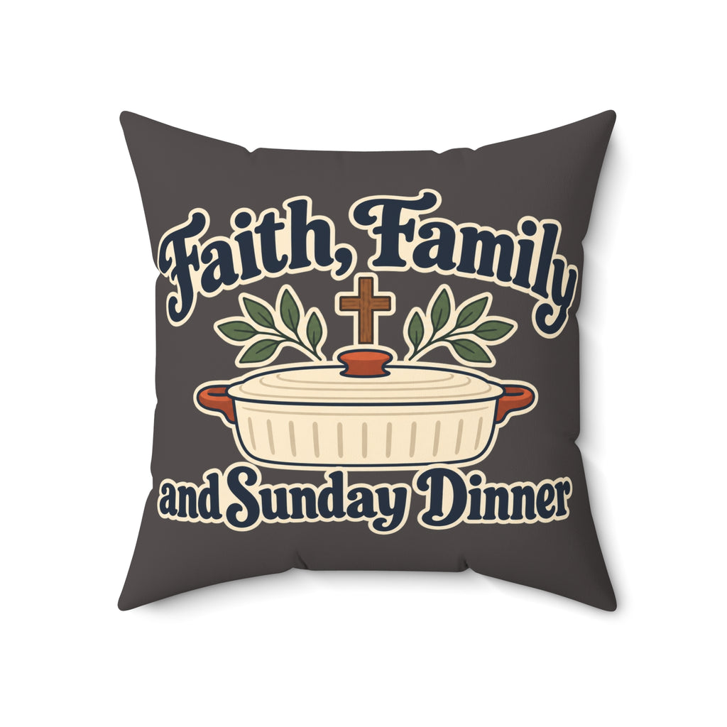 Spun Polyester Square Pillow