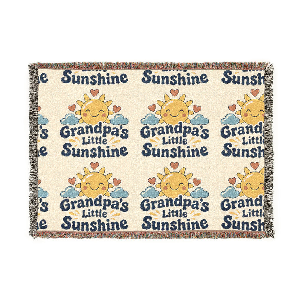 Grandpa’s Little Sunshine Woven Blanket