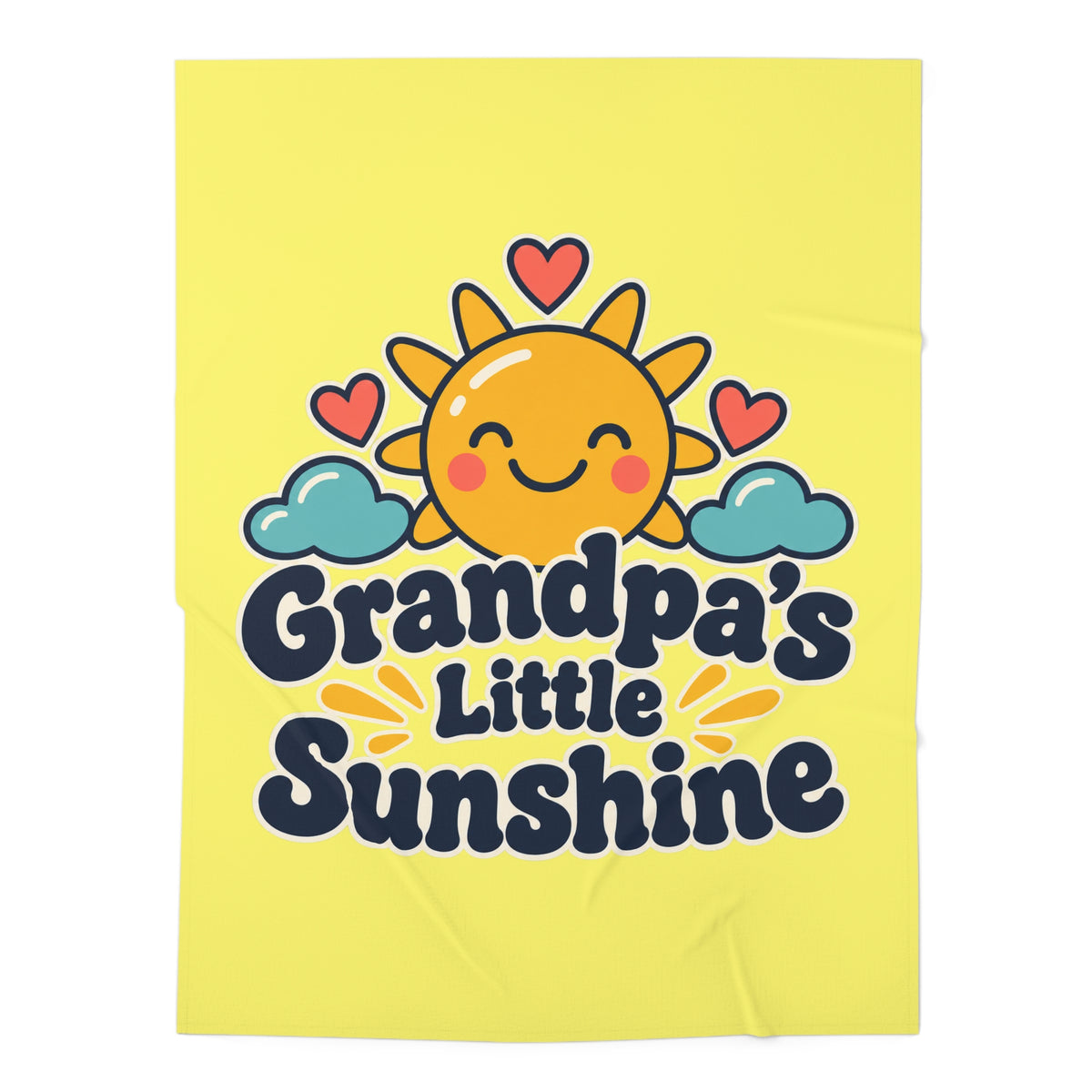 Grandpa’s Little Sunshine Baby Swaddle Blanket
