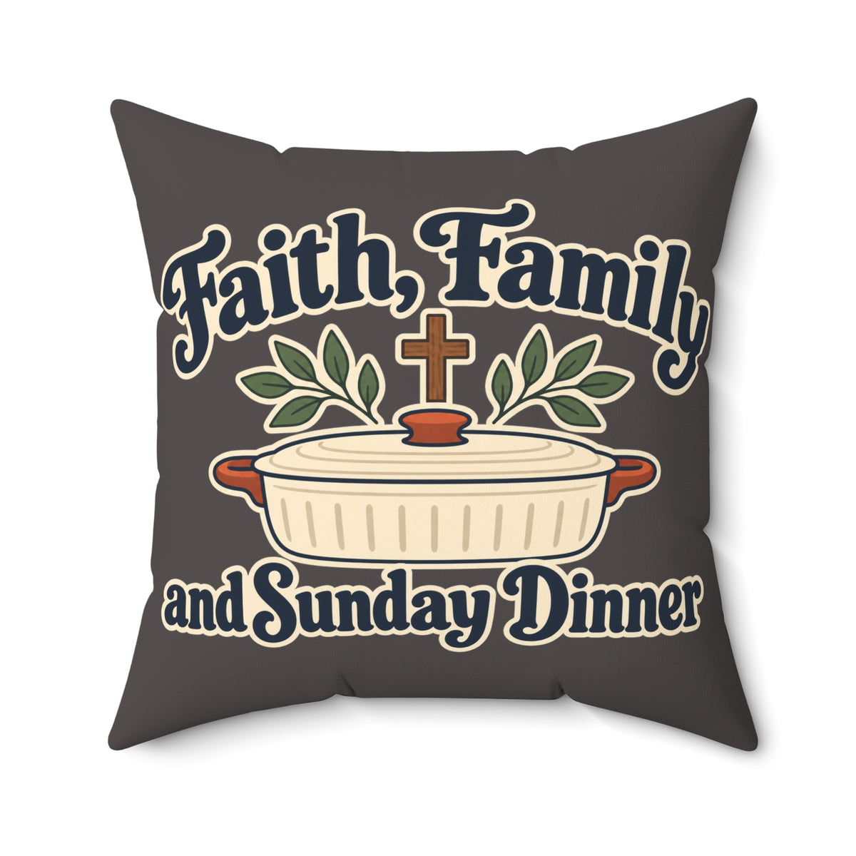 Spun Polyester Square Pillow