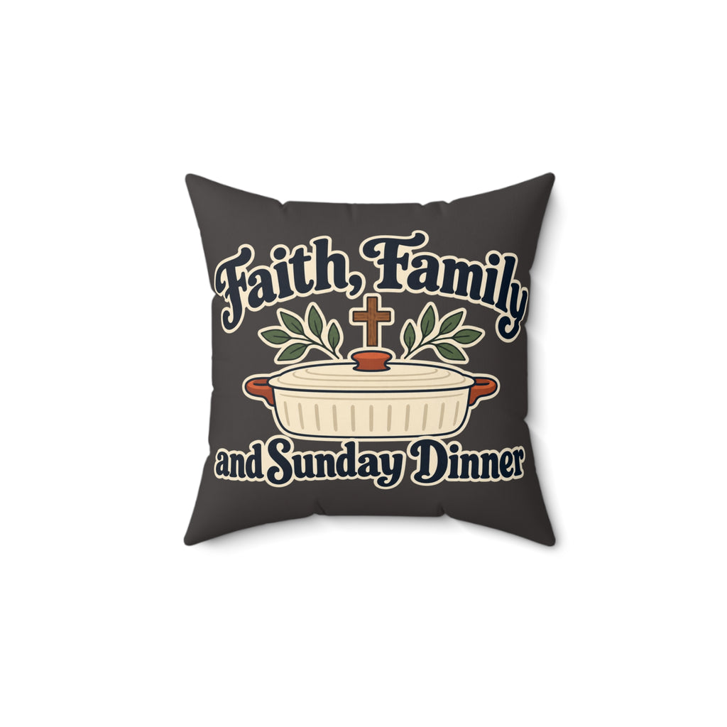 Spun Polyester Square Pillow